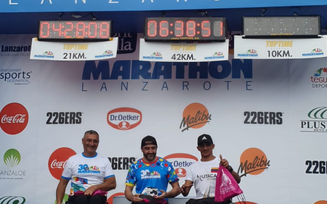 Ivanoski Marichal logró 3er. lugar en el Maratón Lanzarote 2022