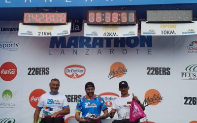 Ivanoski Marichal logró 3er. lugar en el Maratón Lanzarote 2022
