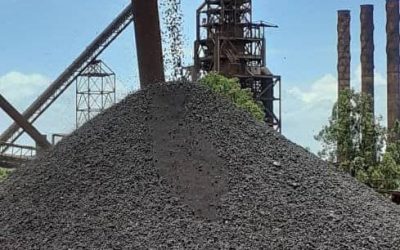 Ferrominera reactiva sistema  de recepción de pellas
