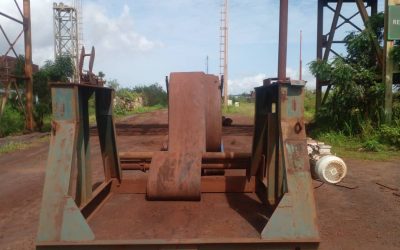 Ferromineros fabrican enrollador de cintas transportadoras en Planta de Pellas