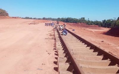 Ferrominera continúa avances de la vía férrea Los Pijiguaos