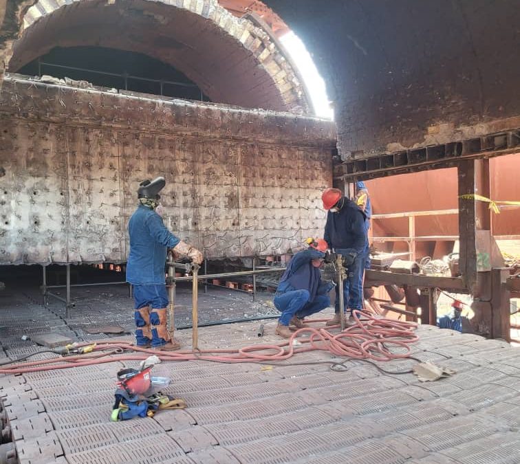 Ferrominera inició restauración de Parrilla Móvil de Planta de Pellas