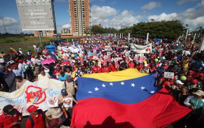 Trabajadores de Guayana movilizados en apoyo al presidente Maduro