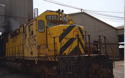Ferrocarril logra activación y puesta en marcha  de la locomotora 1035