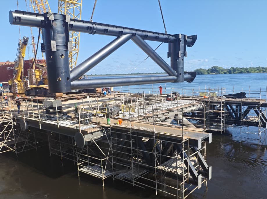 60 % DE AVANCE REGISTRA LA AMPLIACIÓN Y MODERNIZACIÓN DEL MUELLE DE PUERTO ORDAZ