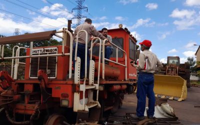 Ferrominera y Briquetera del Orinoco recuperan equipos ferroviarios
