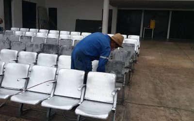 Continúa recuperación del Teatro del Centro Cívico