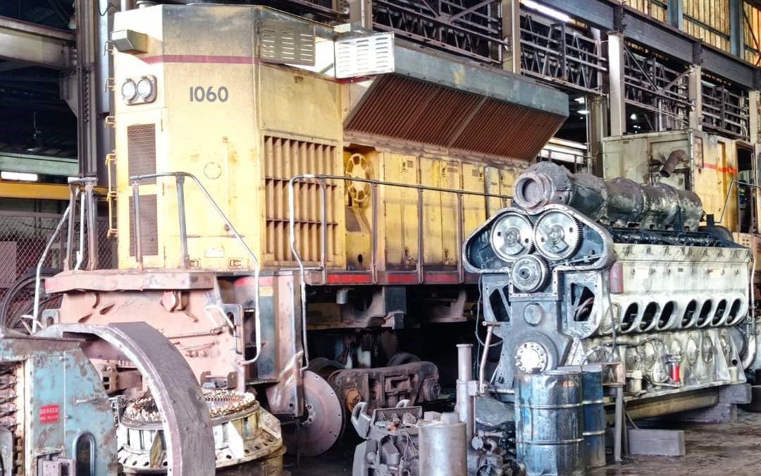 Ferrominera avanza en su segunda etapa del Plan de Recuperación de Locomotoras